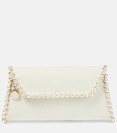 Декорированный клатч Falabella Stella McCartney, бежевый