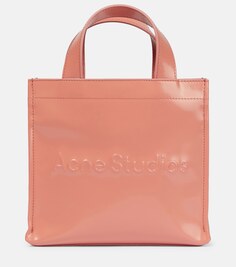 Мини-сумка-тоут с логотипом Acne Studios, розовый