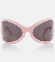 Солнцезащитные очки большого размера Acne Studios, розовый