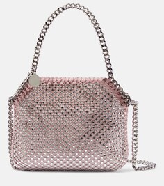 Декорированная сумка через плечо Falabella Mini Stella McCartney, розовый