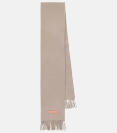 Шерстяной шарф Vesta Acne Studios, серый
