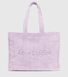 Махровая сумка-тоут Acne Studios, фиолетовый