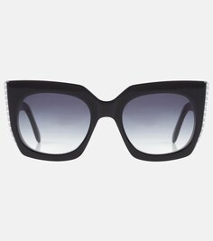 Солнцезащитные очки из ацетата Alaïa, черный
