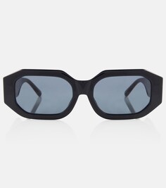 Солнцезащитные очки прямоугольной формы из коллаборации с Linda Farrow Blake The Attico, черный