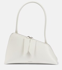 Асимметричная сумка через плечо Sunrise из кожи The Attico, белый