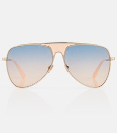 Солнцезащитные очки-авиаторы Tom Ford, золотой