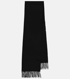 Шерстяной шарф Toteme, черный