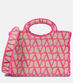 Маленькая сумка-тоут La Troisième Toile Iconographe Valentino Garavani, розовый