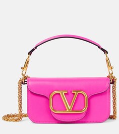 Locò Маленькая кожаная сумка через плечо Valentino Garavani, розовый