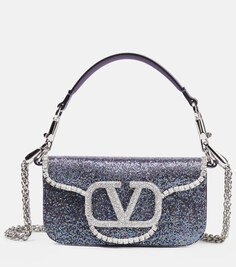 Locò Маленькая декорированная сумка через плечо Valentino Garavani, фиолетовый