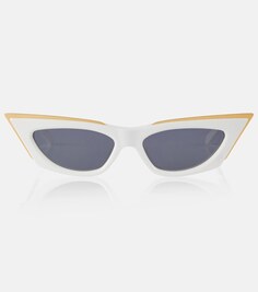 Солнцезащитные очки V-Goldcut I в оправе «кошачий глаз» Valentino, белый