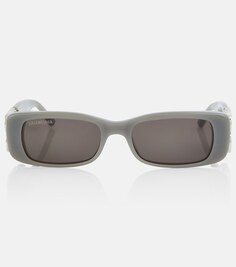 Солнцезащитные очки Dynasty в прямоугольной оправе Balenciaga, серый