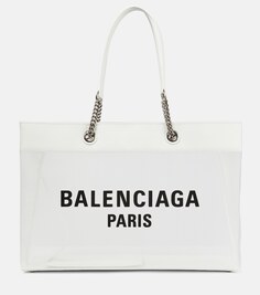 Большая сетчатая сумка-тоут Duty Free Balenciaga, белый
