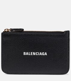 Кошелек наличными из кожи Balenciaga, черный