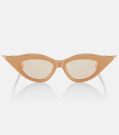 Солнцезащитные очки V-Goldcut II в оправе «кошачий глаз» Valentino, золотой