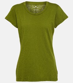 Хлопковая футболка Odelia VELVET, зеленый