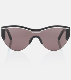 Лыжные солнцезащитные очки «кошачий глаз» Balenciaga, черный