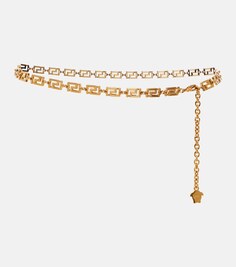 Ремень с цепочкой Greca Goddess Versace, золотой