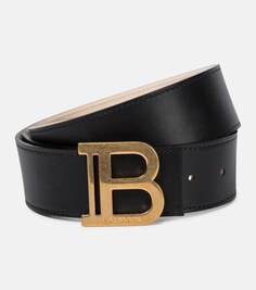 Кожаный ремень B-Belt Balmain, черный