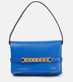 Мини-сумка на плечо с цепочкой Victoria Beckham, синий