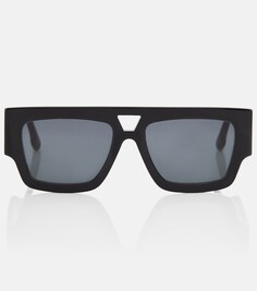 Солнцезащитные очки прямоугольной формы Victoria Beckham, черный