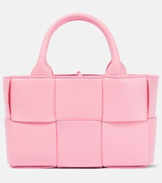 Сумка-тоут Candy Arco из кожи Bottega Veneta, розовый