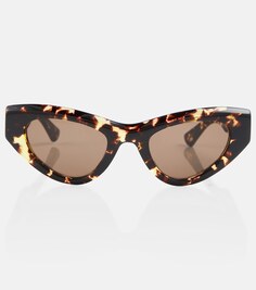 Солнцезащитные очки «кошачий глаз» из ацетата Bottega Veneta, разноцветный