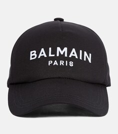 Бейсболка с логотипом Balmain, черный