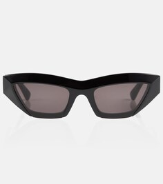 Солнцезащитные очки «кошачий глаз» Bottega Veneta, черный