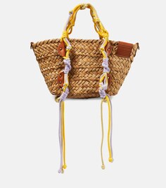 Маленькая сумка-корзина с отделкой макраме Zimmermann, разноцветный