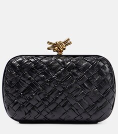 Клатч Intreccio с платком и узлом Bottega Veneta, черный