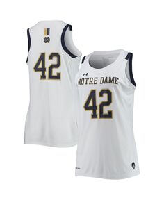 Женская белая баскетбольная майка Notre Dame Fighting Irish Replica Swingman Under Armour, белый