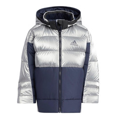 Куртка Adidas Kids Shiny, серебряный/синий