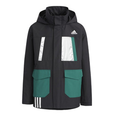 Куртка Adidas Kids, черный/зеленый