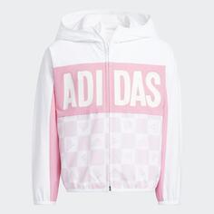 Куртка Adidas, белый/розовый