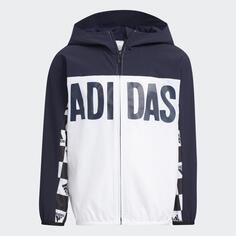 Спортивная куртка Adidas, темно-синий/белый