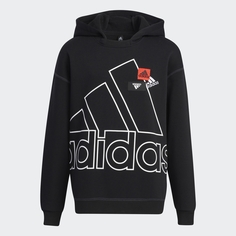 Худи adidas, черный/принт