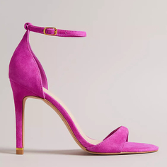 Босоножки Ted Baker Helmias Suede Heeled, розовый