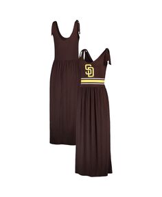 Женское коричневое платье макси San Diego Padres Game Over G-III 4Her by Carl Banks, коричневый