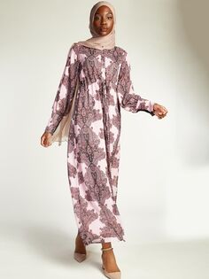Платье макси Aab Paisley, розовый мульти