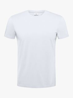 Хлопковая футболка прямого кроя с круглым вырезом SPOKE, белая