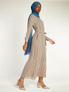 Платье макси Aab Nami, телесный/разноцветный