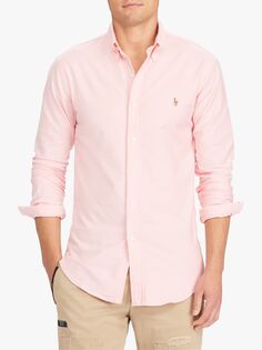 Повседневная оксфордская спортивная рубашка Polo Ralph Lauren, розовая