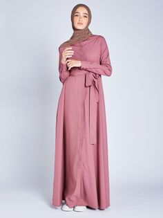 Платье макси с рубашкой Aab, розовое