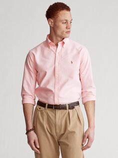 Рубашка приталенного кроя из оксфордского хлопка Polo Ralph Lauren, розовая