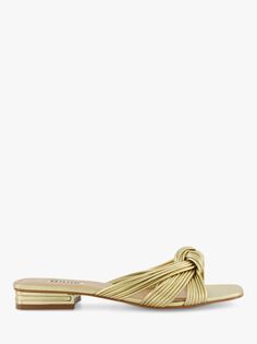 Кожаные сандалии Dune Leyla с ремешком, золотой