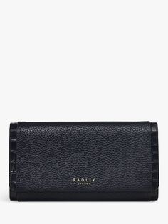 Большая сумка для дневного сна с клапаном Radley Baylis Road 2.0 из искусственной кожи крокодила, черная