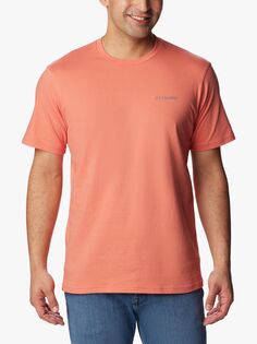 Хлопковая футболка Columbia North Cascades, цвет Выцветший персик