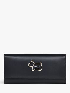 Большая кожаная сумка для дневного отдыха Radley Heritage Dog, черная