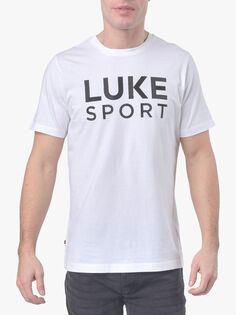 Хлопковая футболка с короткими рукавами и логотипом LUKE 1977, угольно-черный цвет